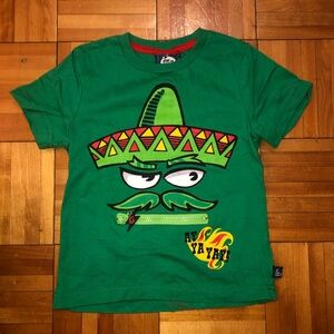 Kids Green Graphic T-Shirt with surprise inside zipper